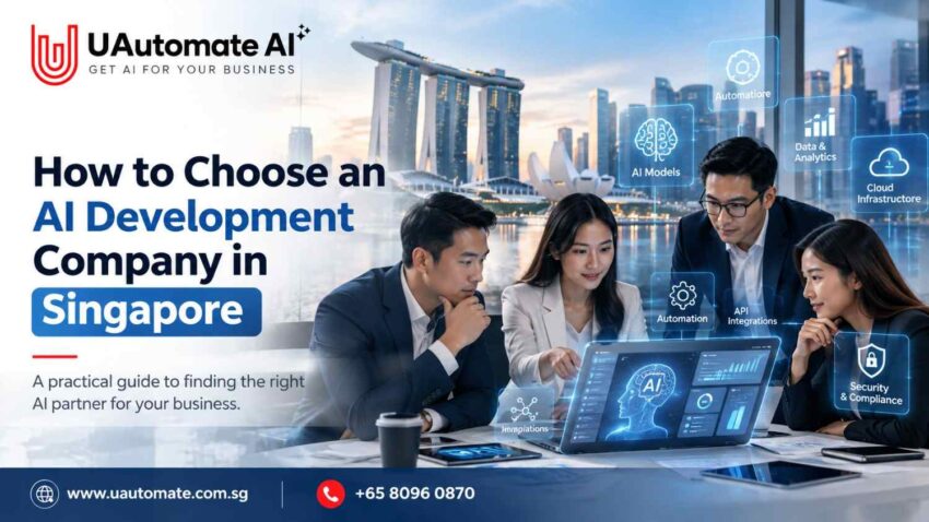 AI development company in Singapore helping businesses evaluate AI solutions